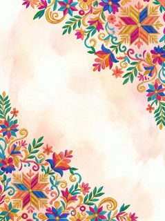 folk embroidery border