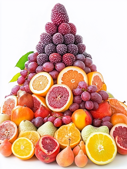 Colorful Fruit Pyramid