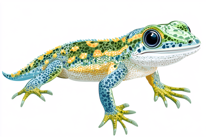 Colorful Gecko Illustration