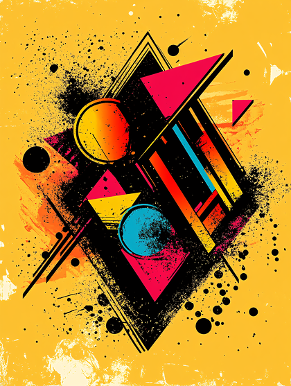 Colorful Geometric Abstract Design