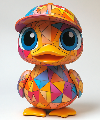 Colorful Geometric Duck