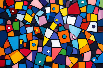 Colorful Geometric Shapes Abstract