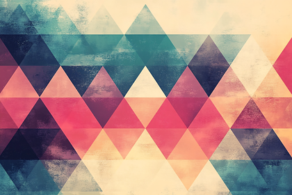 Colorful Geometric Triangle Pattern