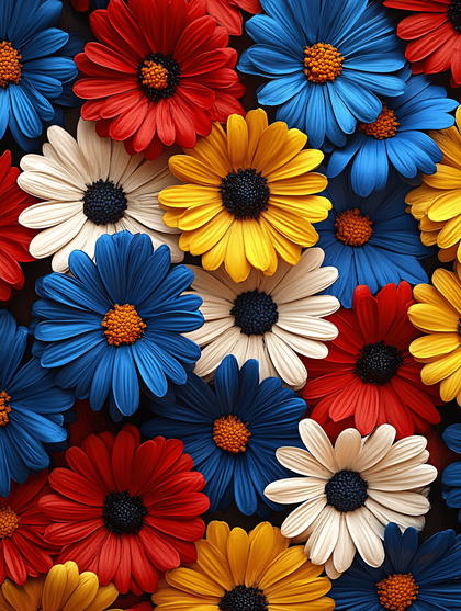 Colorful Gerbera Daisies
