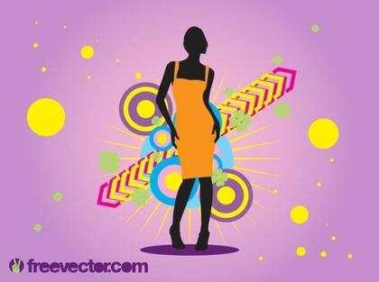Colorful Girl Free Vector