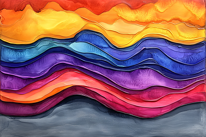 Colorful Gradient Waves