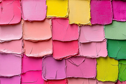 Colorful Impasto Squares