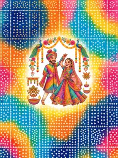 Indian wedding couple