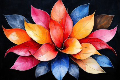 Colorful Leaf Arrangement