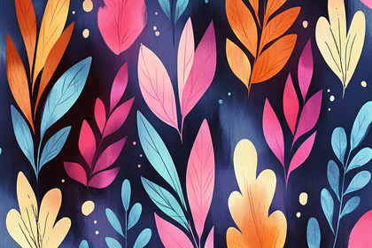 Colorful Leaf Pattern
