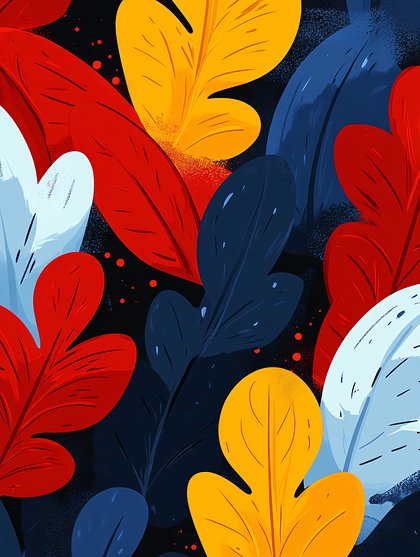 Colorful Leaf Pattern