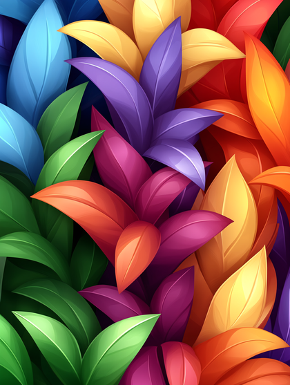 Colorful Leaves Pattern