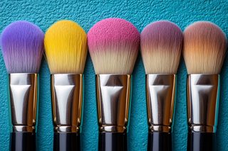 Colorful Makeup Brushes