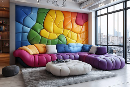 Colorful Modern Living Room