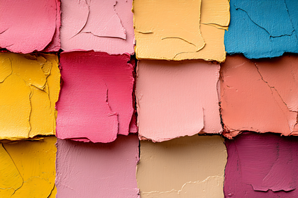 Colorful Oil Paint Palette