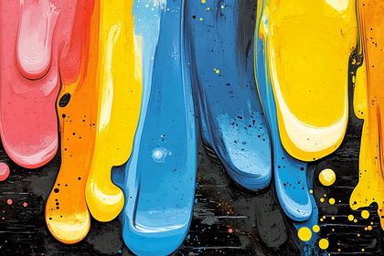 Colorful Paint Drips