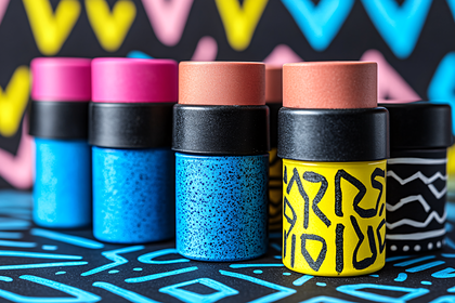 Colorful Paint Jars