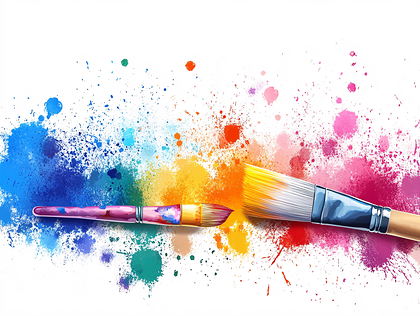 Colorful Paintbrush Strokes