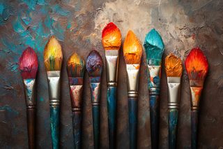Colorful Paintbrushes