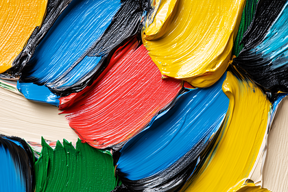 Colorful Palette Knife Strokes