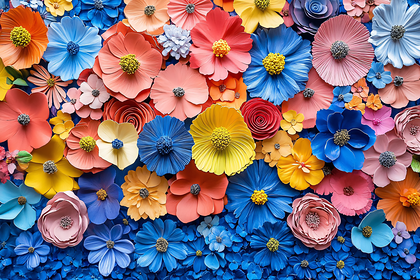 Colorful Paper Flowers