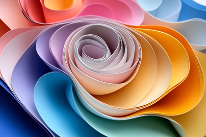 Colorful Paper Scrolls