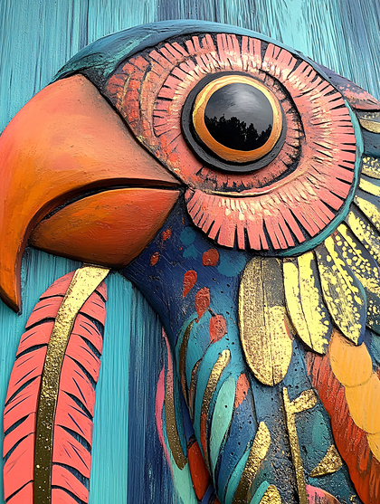 Colorful Parrot Art