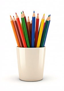 colorful pencil cup