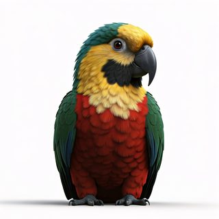 tropical macaw portrait
