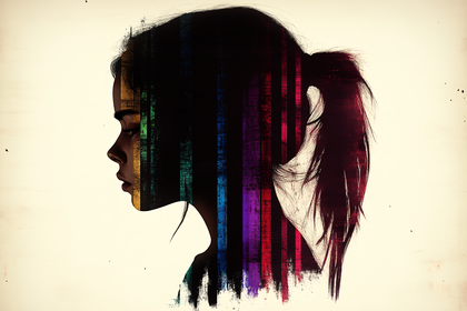 Colorful Profile Portrait