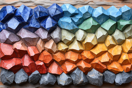 Colorful Rock Mosaic
