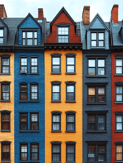 Colorful Row Houses