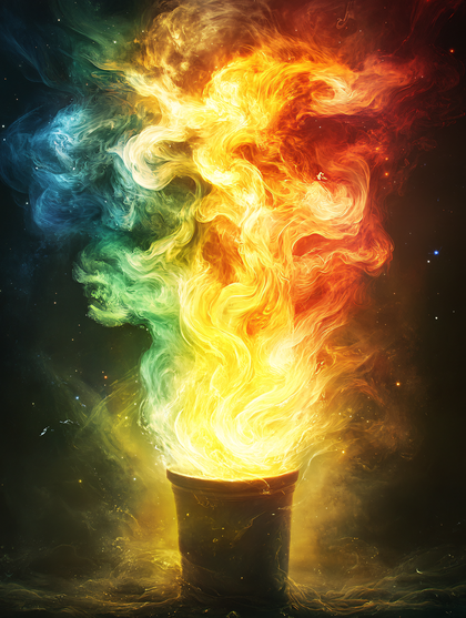 Colorful Smoke Pot