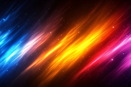 Colorful Space Rays