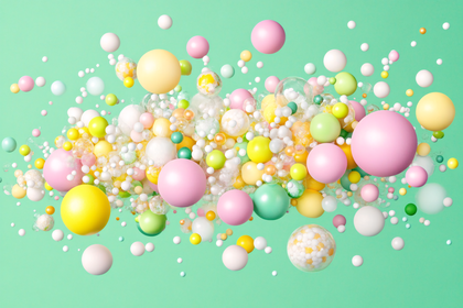 Colorful Spheres Cascade