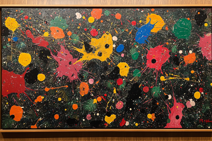 Colorful Splatter Abstract
