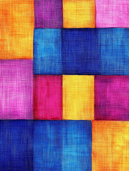 Colorful Square Grid Pattern