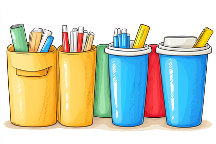 Colorful Stationery Holders
