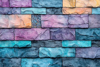 Colorful Stone Wall Texture
