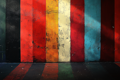 Colorful Striped Wall