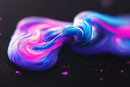 Colorful Swirl Glossy Abstract