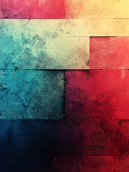 Colorful Textured Brick Wall