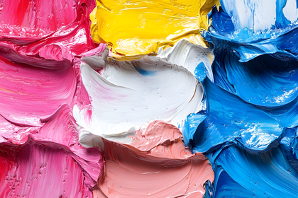 Colorful Thick Paint Texture
