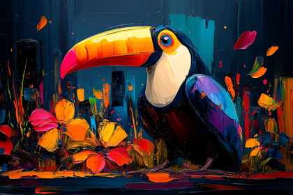 Colorful Toucan Art