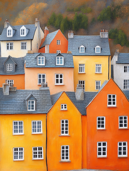 Colorful Townhouses