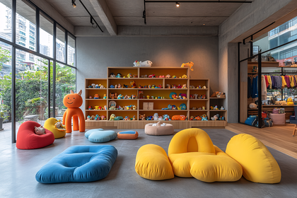 Colorful Toy Store Interior