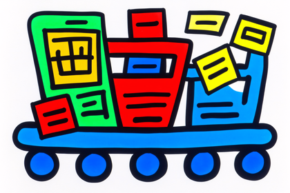 Colorful Train Illustration