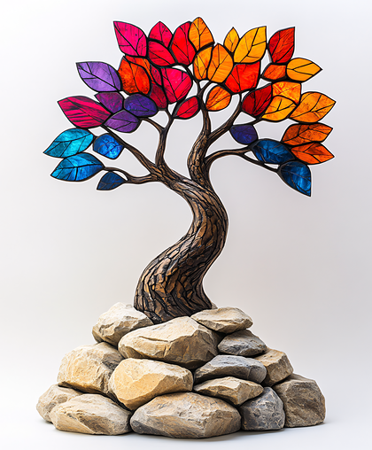 Colorful Tree Sculpture