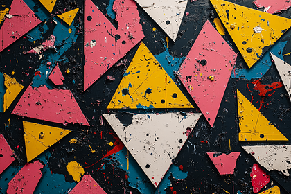 Colorful Triangle Abstract