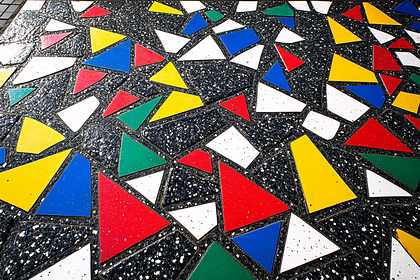 Colorful Triangle Mosaic Pattern